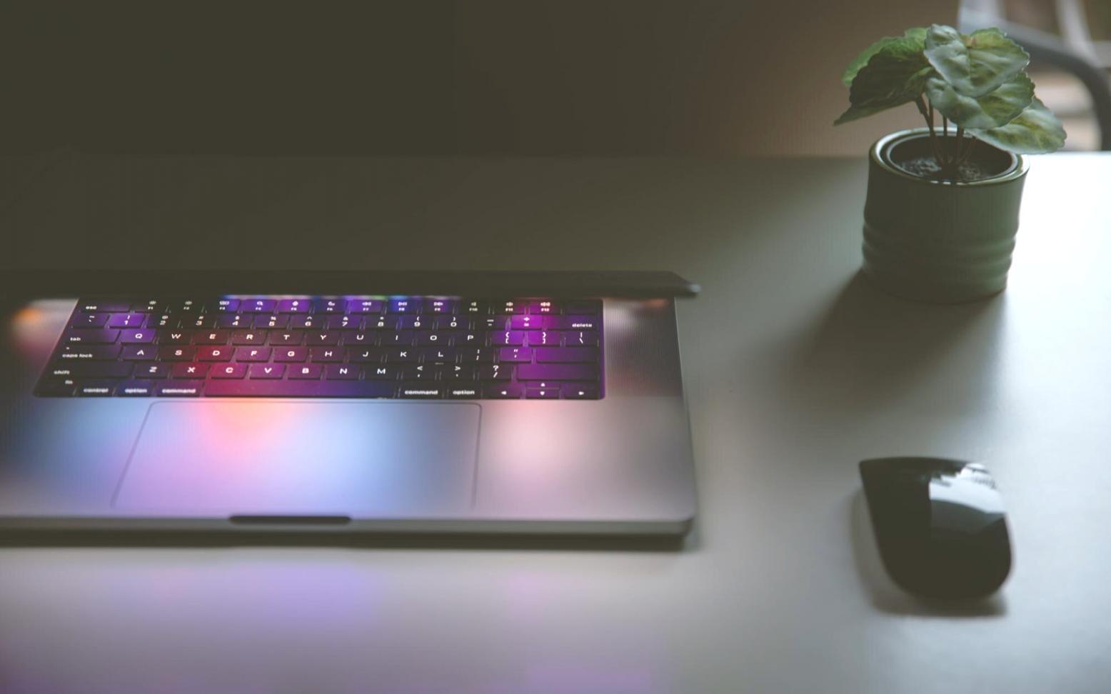Professional cybersecurity consultation workspace